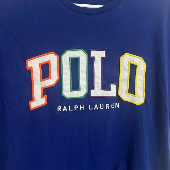 Polo Ralph Lauren Blue Graphic T-Shirt - Picture 3 of 7